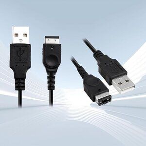 (2) NEW GBA CHARGERS GAMEBOY ADVANCE SP NINTENDO DS CONSOLE USB CABLE CHARGERS